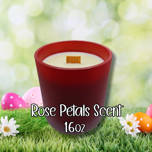 16oz Spring Rose Petals Soy Candle