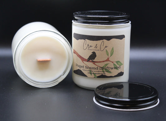 Puget Sound Driftwood Soy/Wooden Wick Candle