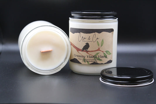 Creamy Ylang Ylang Soy/Wooden Wick Candle