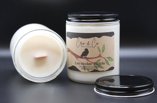 Lavender Fields Soy/Wooden Wick Candle