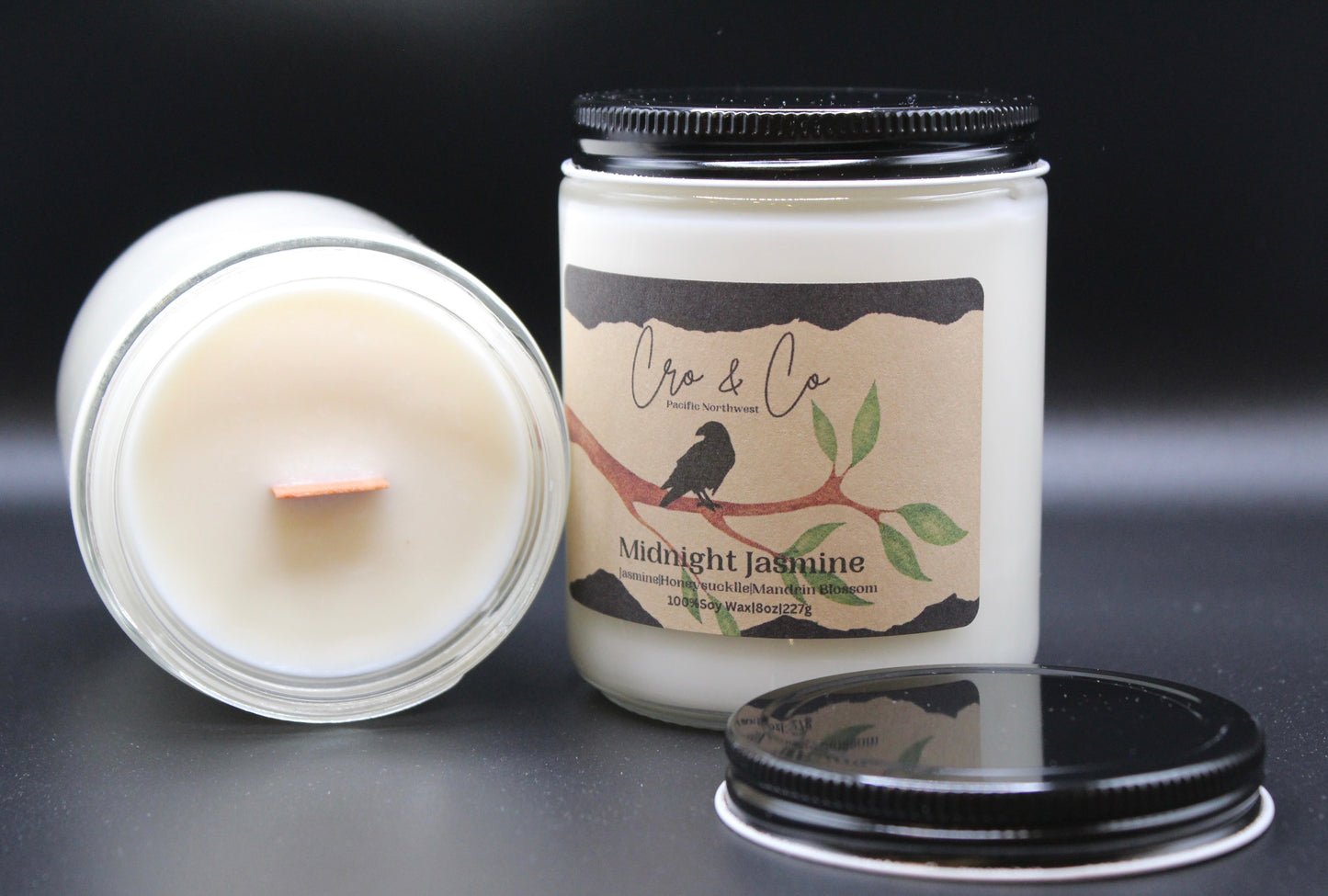 Midnight Jasmine Soy/Wooden Wick Candle