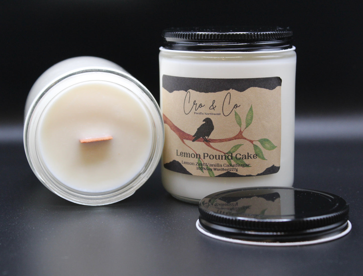 Lemon Pound Cake Soy/Wooden Wick Candle