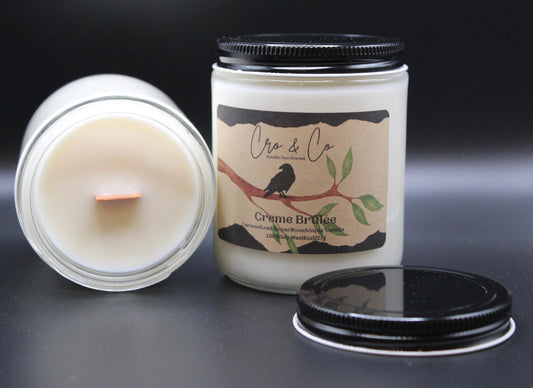 Creme Brûlée' Soy/Wooden Wick Candle